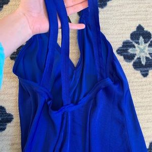 BCBGMaxAzria Tops - BCBG MAXAZRIA royal blue silk open back tank BCBGMaxAzria Tops - BCBG MAXAZRIA royal blue silk open back tank
